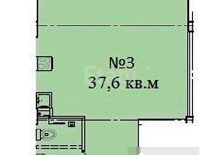 Продаётся студия, 37.6 м²