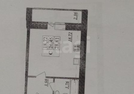 Продаётся студия, 28.81 м²